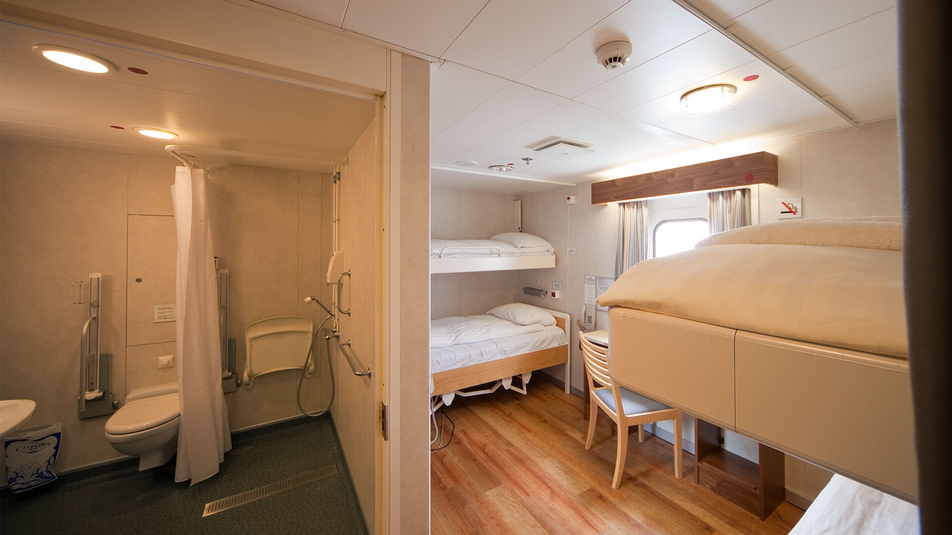 Accessible cabin on Bluebridge Cook Strait Ferry