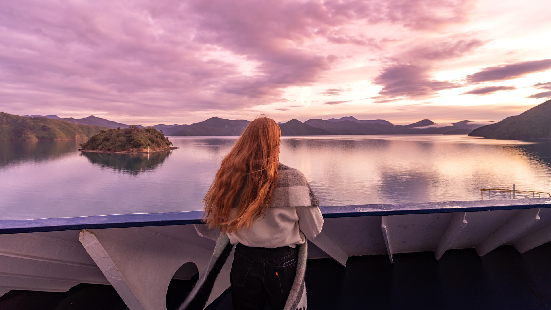 Girl Looking Out To The Sounds